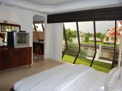 Master bedroom with TV